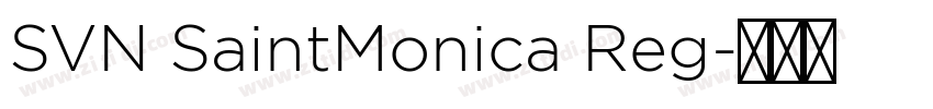 SVN SaintMonica Reg字体转换